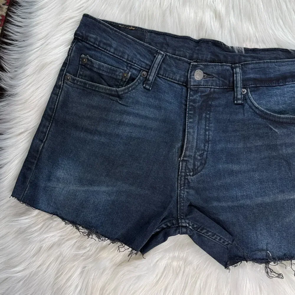 Levi’s 511 Dark Wash Cut From Men's Jeans Denim Cutoffs